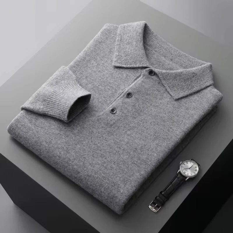 Flat-lay sweater with straight hem and knit surface